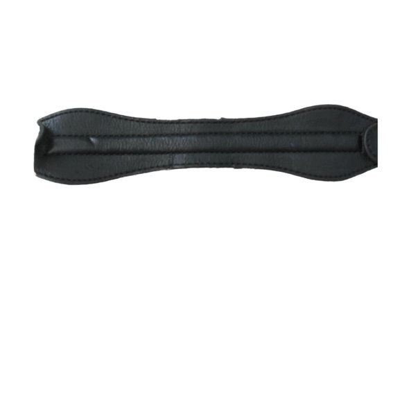 B Makowsky Black Leather Front Buckle Hobo Satchel - Picture 5 of 5